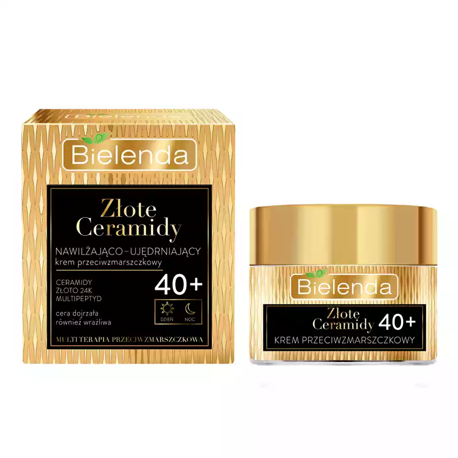 imagen crema reafirmante 40 bielenda golden ceramides caja