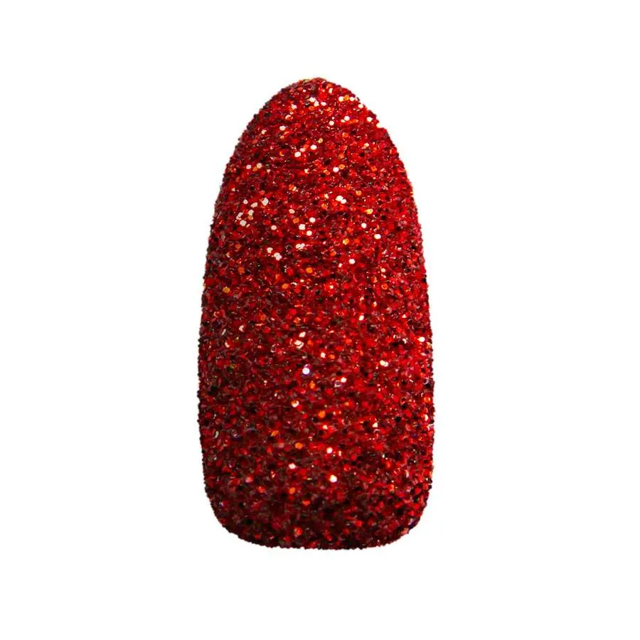 foto decoracion de uñas frosting red claresa