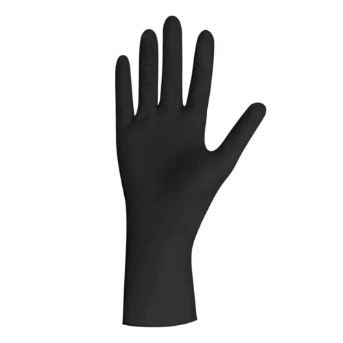 foto guantes nitrilo negro sin polvo unigloves