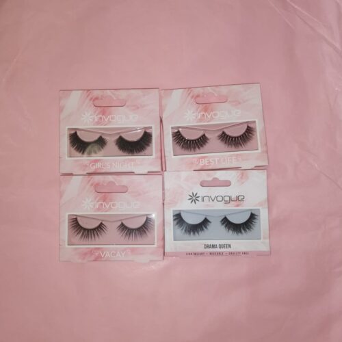 24 Pestañas postizas Invogue - Lote N138