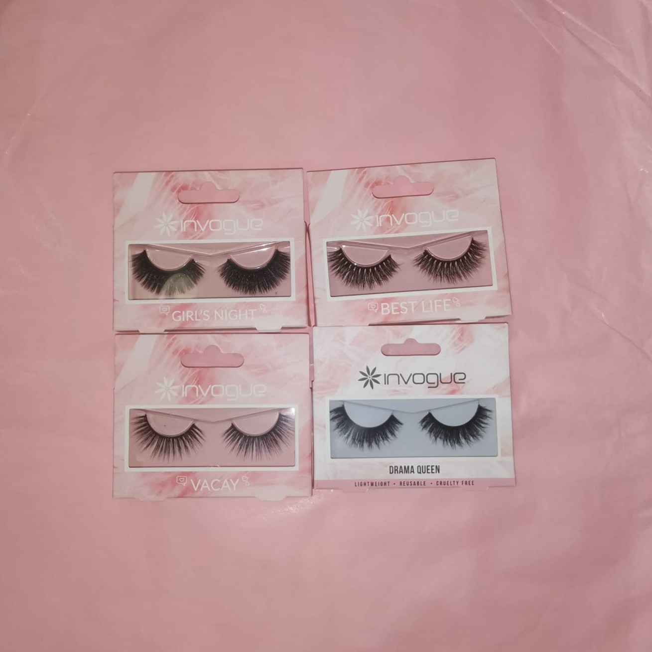 24 Pestañas postizas Invogue - Lote N138