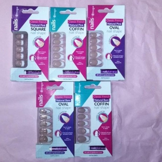 30 uñas postizas Invogue - Lote N150