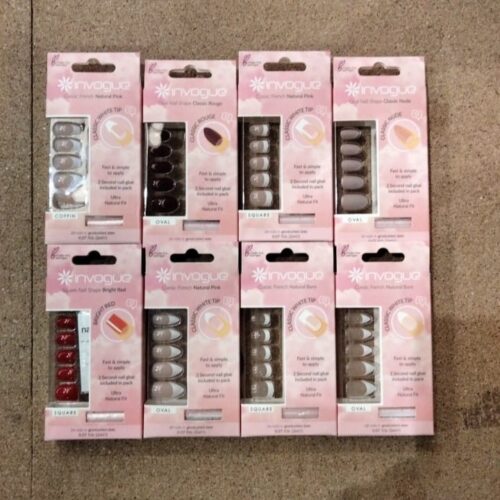 24 Uñas postizas Invogue - Lote N79
