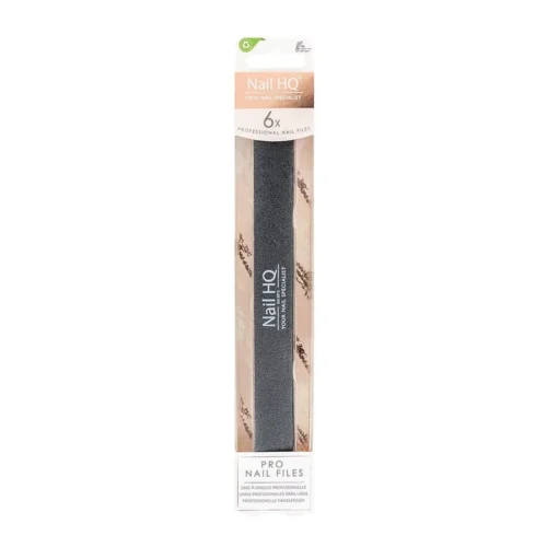 foto pack de 6 limas de uñas profesionales nail hq