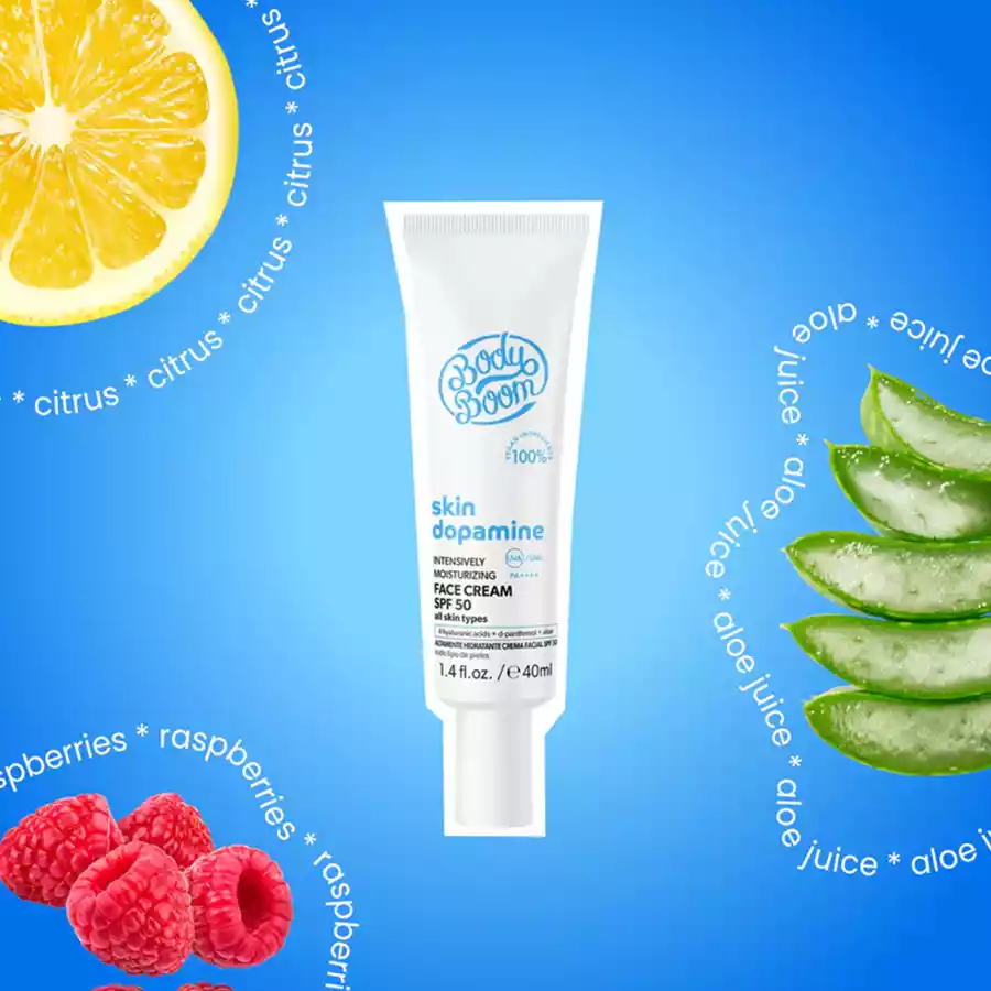 imagen protector solar spf50 muy hidratante bodyboom creativa ingredientes