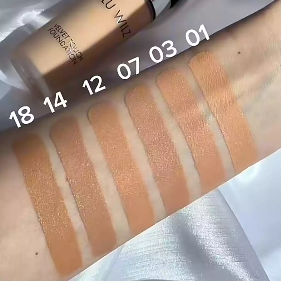imagen tonos base maquillaje velvet