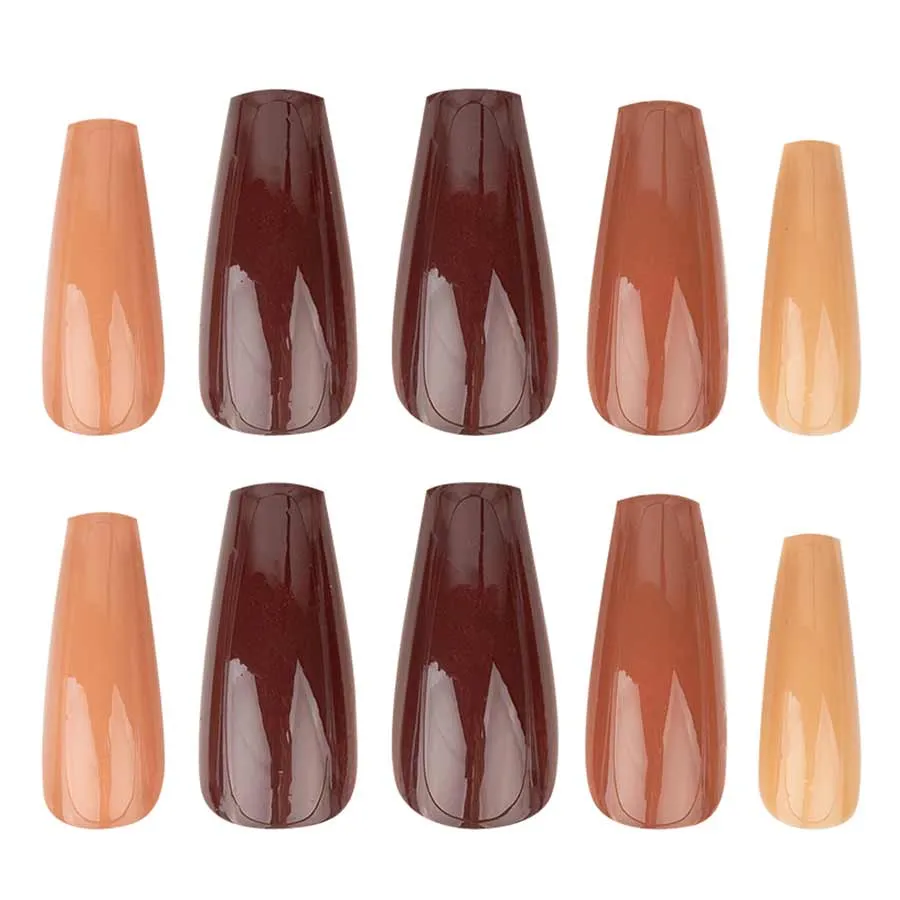 foto uñas postizas nail hq coffin nude 2